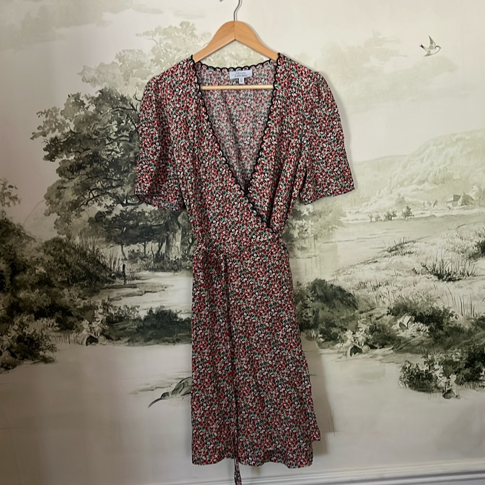 &Other Stories Floral Wrap Dress